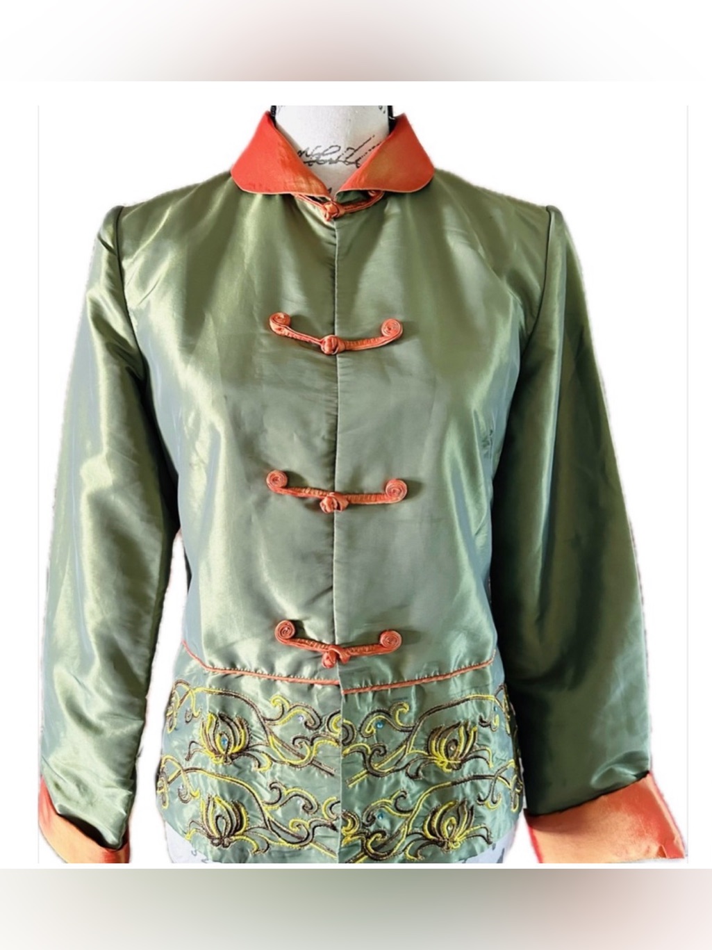 Dragon Silk Hangzhou 100% Silk Embroidered Mandarin Jacket
